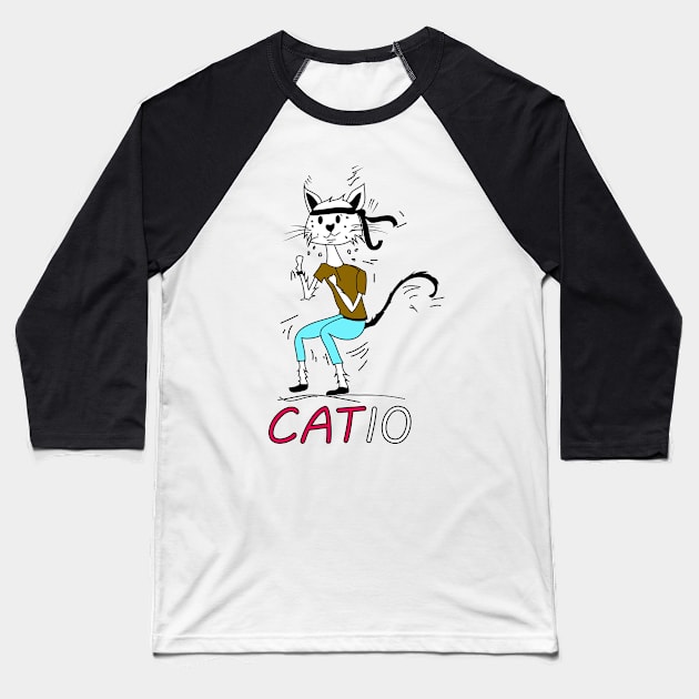 Funny cat - animals Baseball T-Shirt by denissmartin2020